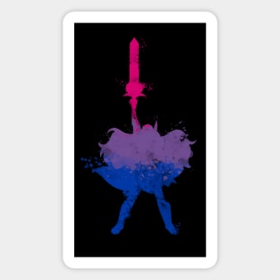 She ra bisexual flag watercolor Magnet